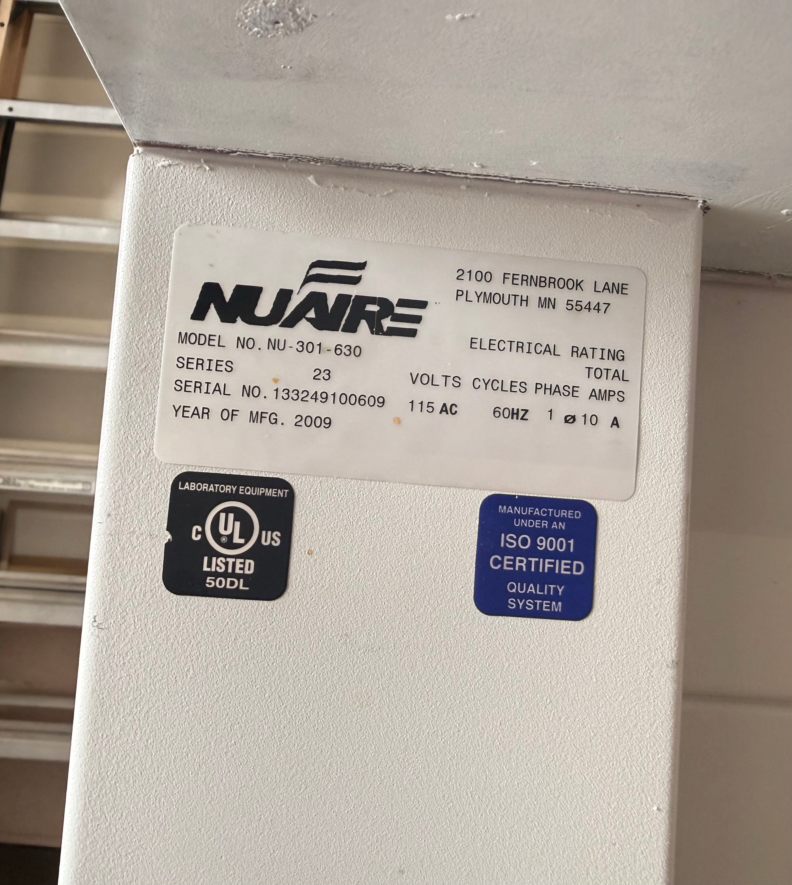 6ft Nuarie Laminar Flow Bench Used